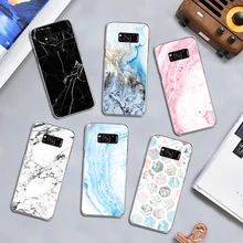 Геометрический чехол с мраморным рисунком для samsung Galaxy J3 J5 J7 A3 A5 A8 обратите внимание на возраст 3, 4, 5, 8 Жесткий Чехол для мобильного телефона