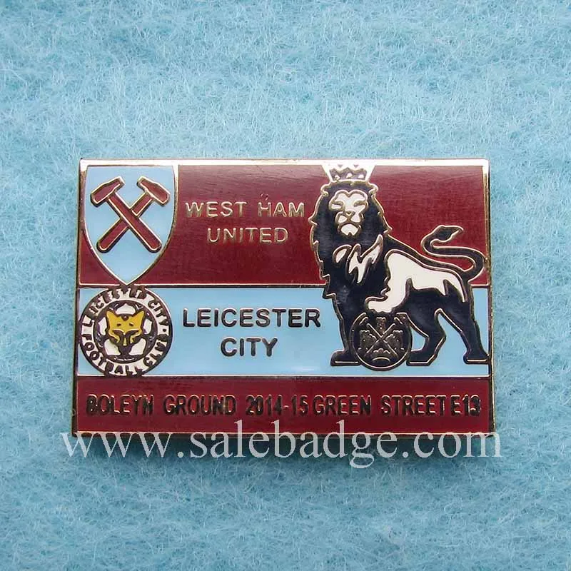 Custom Football Team United Metal Pins Europe Sports Badgein Badges from Home & Garden on