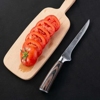 

5.5 "inch damascus boning knives utility Japanese vg10 damascus steel chef knife Micarta handle Professional kitchen knife