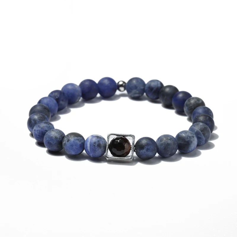 

Fashion natural tiger eye stone and Sodalite Simple Bracelets beads bracelet for jewelry gift