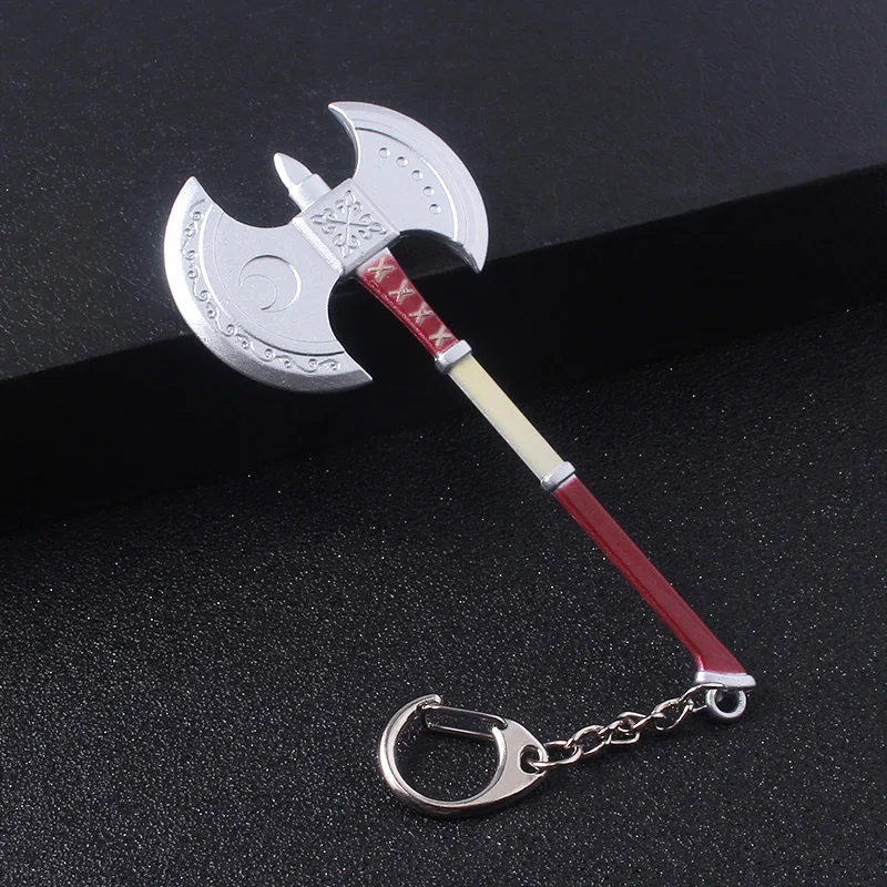 

SG New Game Persona 5 Haru Okumura Axe Keychains Pendants Avengers 4 Loki Scepter Alita knife Car Keyring Men Jewelry Gift