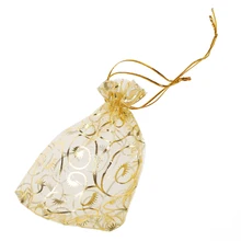 Mini bolsas para joyas de regalo de Organza caramelo fiesta de boda(China)