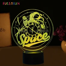 Астронавт 3D лампа Светодиодная кнопка переключения настольная лампа 7 цветов украшение спальни ночные светильники