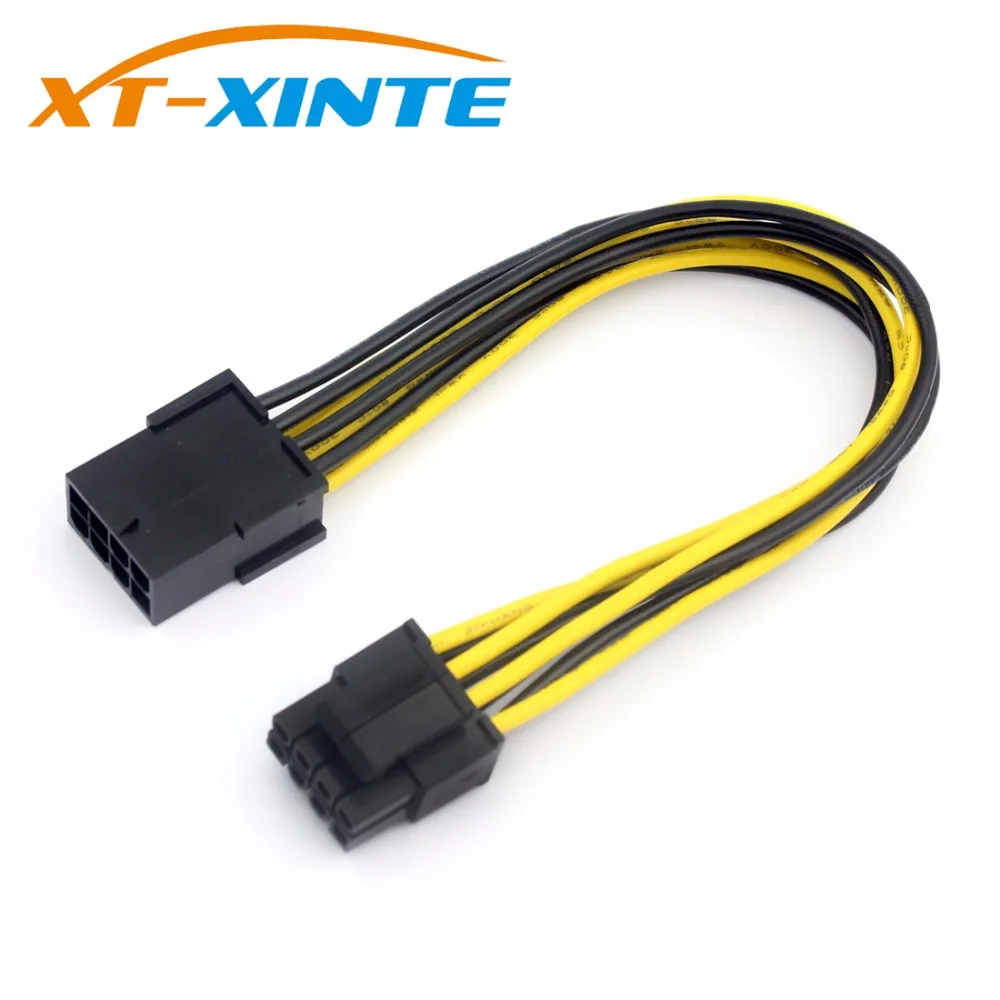 Адаптер питания Graphics 8P к ЦП 8Pin (4pin + 4pin) Кабель адаптер Famale Male конвертер шахтный