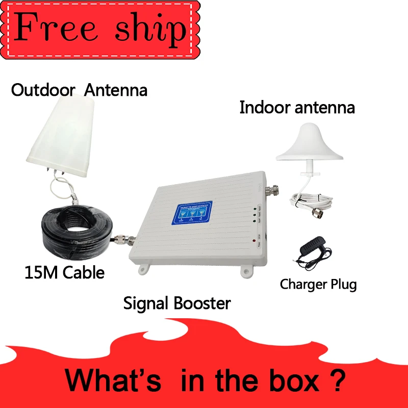  TFX-BOOSTER GSM 900 LTE DCS 1800 WCDMA 2100mhz Triple band Cell Phone Signal Booster 2G 3G 4G Mobil