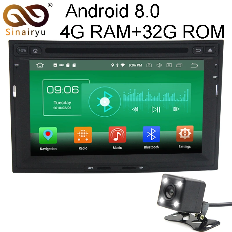 

4G RAM Android 8.0 Car DVD For Peugeot 3008 3005 Citroen Berlingo 2010-2016 Octa Core 32G ROM Radio GPS Player Head Unit