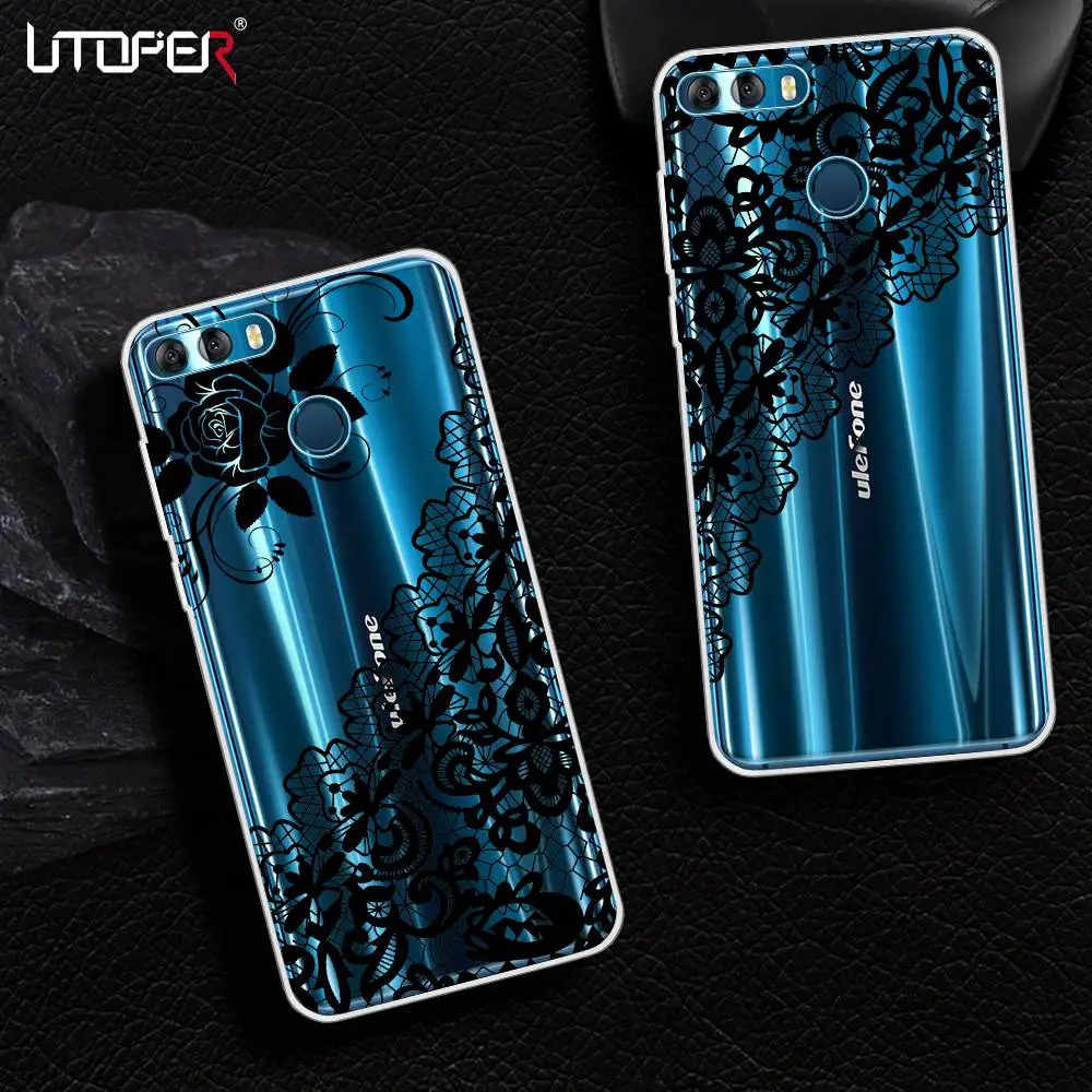Lace Flower Phone Cases For Ulefone Mix 2 Transparent Cover For Ulefone S7 Coque For lace flower phone cases for ulefone mix 2 transparent cover for ulefone s7 coque for