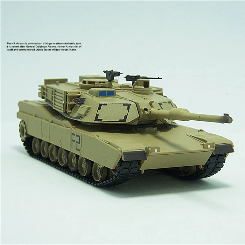 M1A2 армии США Основной боевой танк модель 1:72 готовой Абрамс военного танка