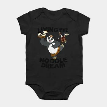 

Baby Onesie Baby Bodysuits kid t shirt Funny novelty Kung Fu Panda Noodle Dream