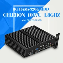 hot selling CPU mini computer celeron C1037U 8g ram 320g hdd virtual desktop thin client laptop computer 4*com with wifi