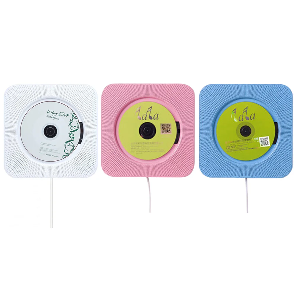 

Wall Mounted Bluetooth CD Player Pull Switch With Remote Hifi Speaker USB Drive Player Headphone Jack Aux Input Output