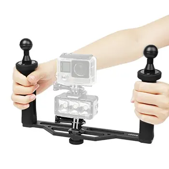 

Universal Aluminum Metal Handheld Stabilizer Hand Grip Underwater Mounting Tray for Sony Action Camera AS15 AS30V AS100V AS20