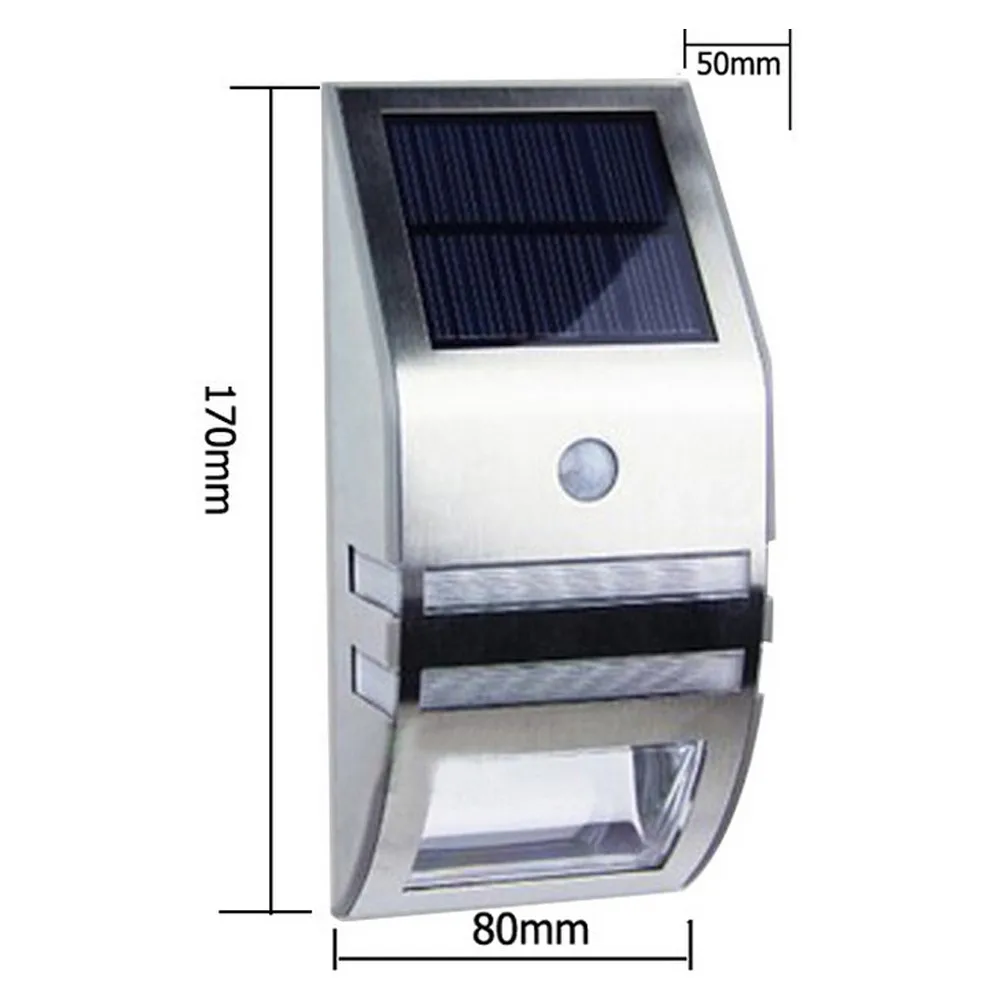 Sensor de Movimento ao ar Solar do Jardim Lâmpadas de Parede Luzes da Escada à Prova Água para Decoração de Jardim Livre Levou Cerca Varanda Quintal d' Pir Luz 6 Cheap solar garden light waterproof