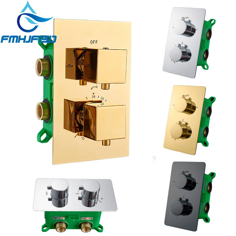 Thermostatics Embedded Box Faucet Cartridge Valve Triple Cartridge