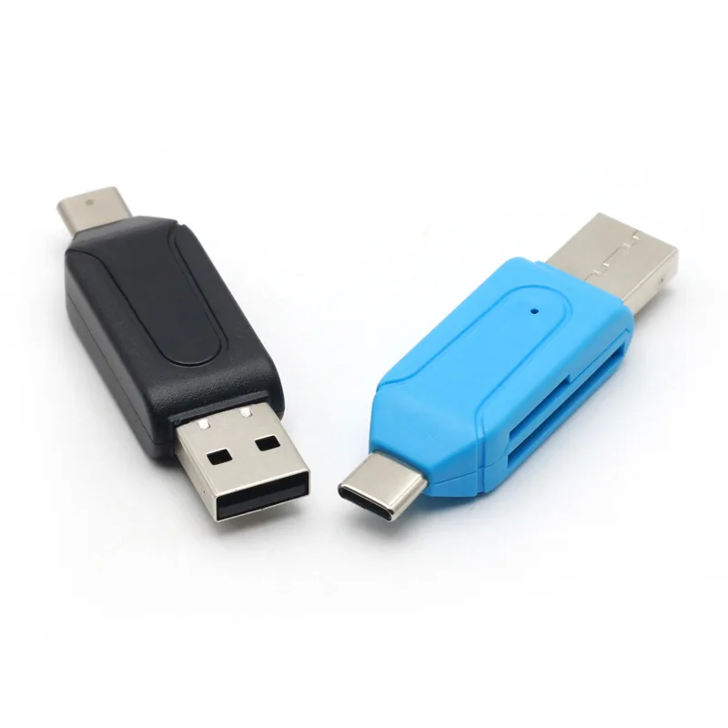 FFFAS 2 в 1 Многофункциональный USB2.0 USB SD TF кард ридер и тип c OTG кабель адаптер для huawei