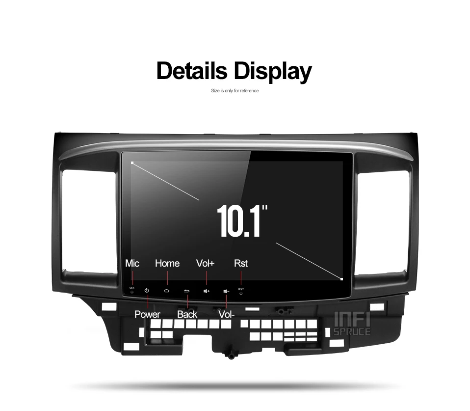 Flash Deal Android 9.0 Car DVD for Mitsubishi Lancer 2005-2016 with 10.1 inch 2 DIN 3G/4G GPS radio video player eight core car navigation 17