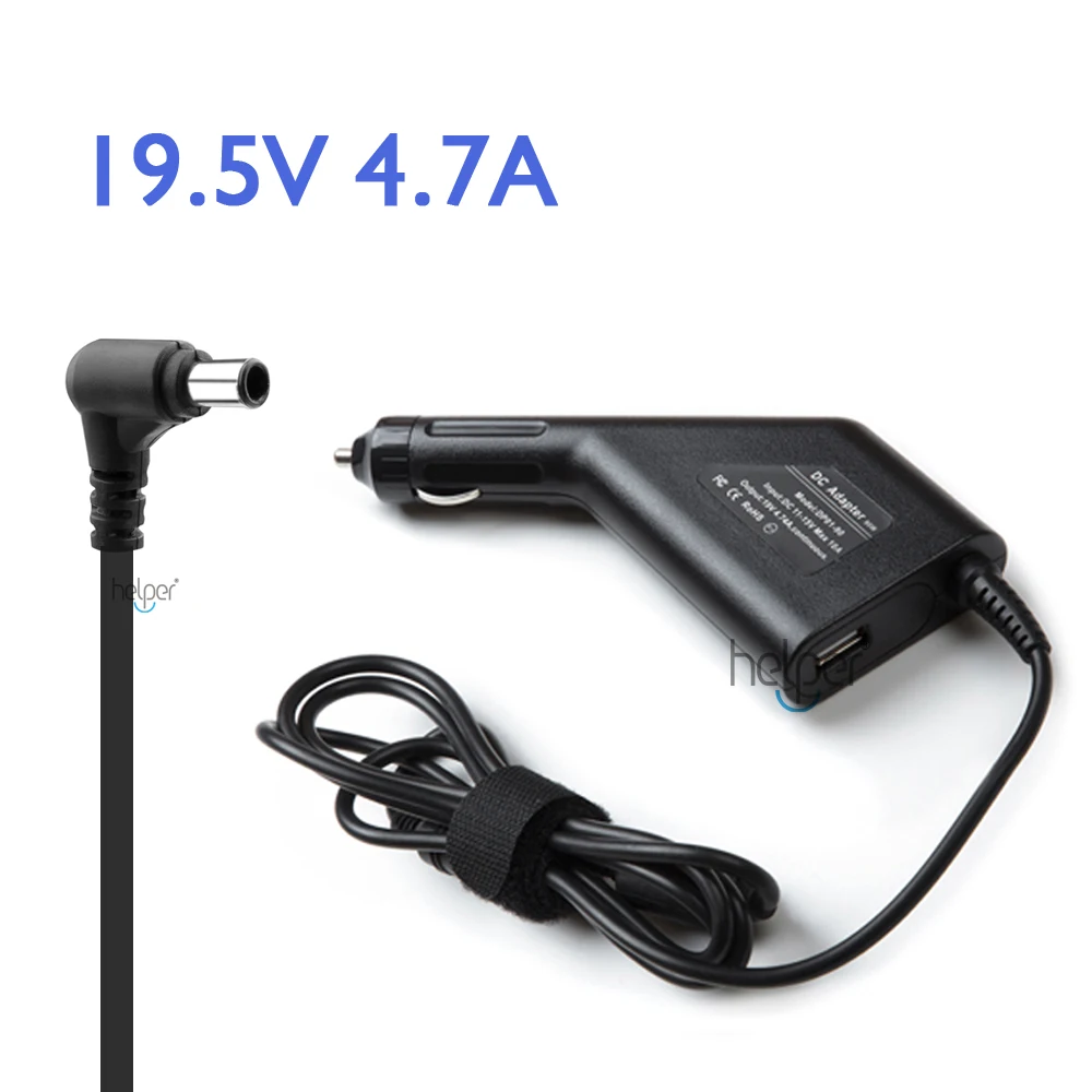 Laptop Car Charger 19.5V 4.7A For Sony VAIO VGA AC19V10 VGA AC19V11 VGA