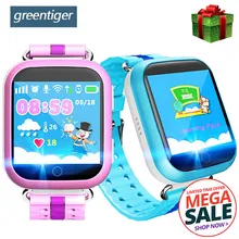 Greentiger Q750 Q100 GPS Smart Watch SOS Call Location Device Tracker Smart Baby Watch 1.54inch Touch Screen for Safe PK Q50 Q90
