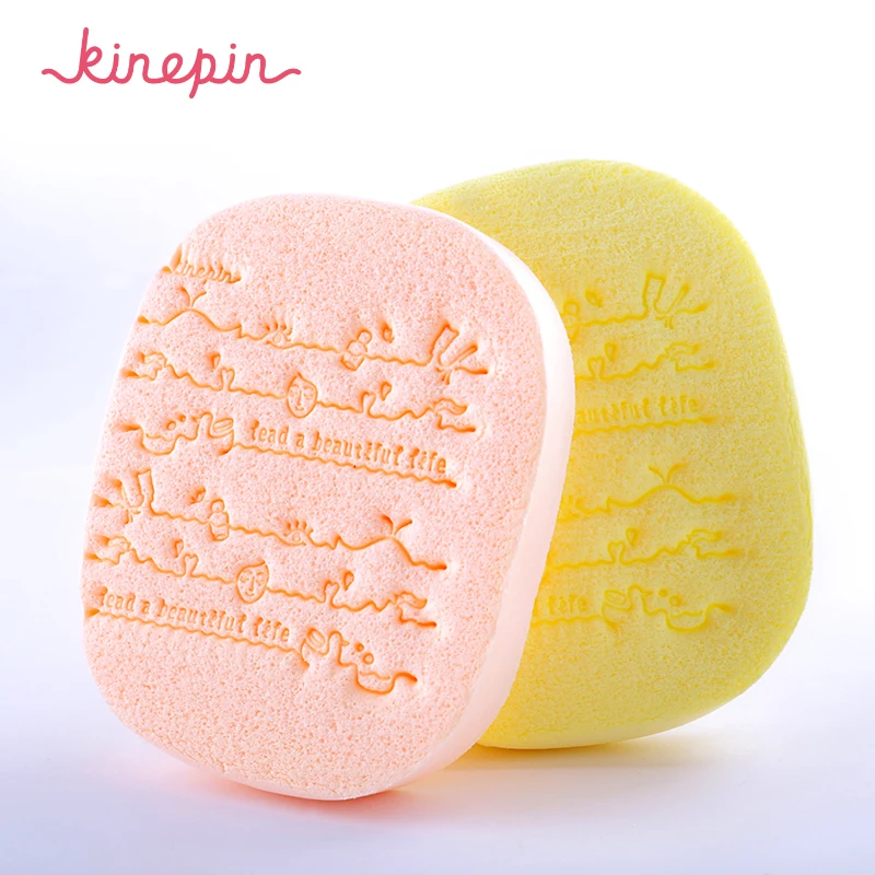 KINEPIN 2pcs Thick Soft Face Care Cleansing Sponge Puff Skin Wash