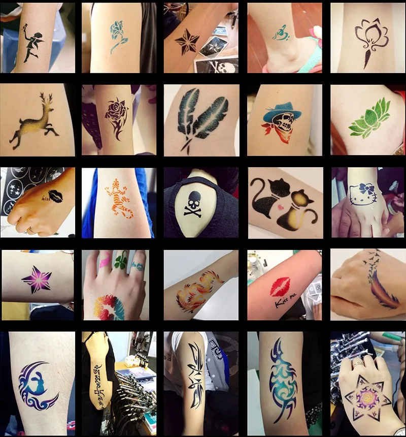 OPHIR 10 шт./компл. трафареты для аэрографии шаблоны рисования животных Временной