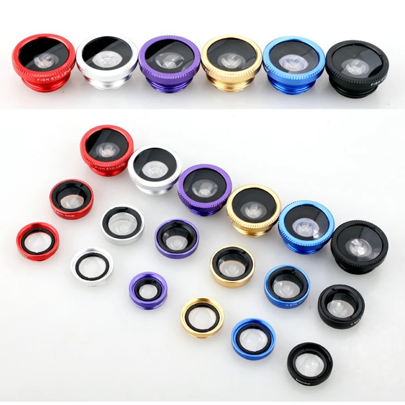 

Mobile phone lens fisheye wide-angle macro three-in-one mobile phone external special effects lens mobile phone universal lens
