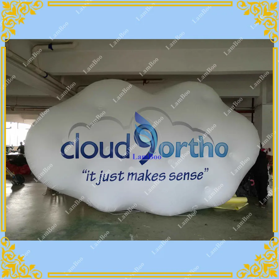 

5 meters Long Floated Inflatable Cloud Balloon Customized Inflatable Cloud for Advertising