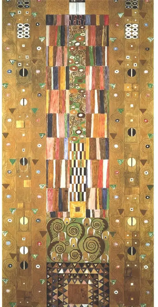 

Handmade oil painting reproduction Design for the Stocletfries by Gustav Klimt