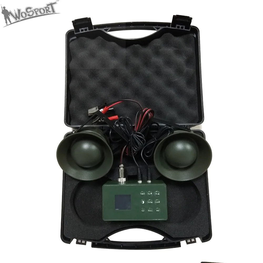 

Outdoor Hunting Bird Caller With 50W Two Loud Clear Speaker Timer Memory Set Case Box Built-in 182 Bird Voice