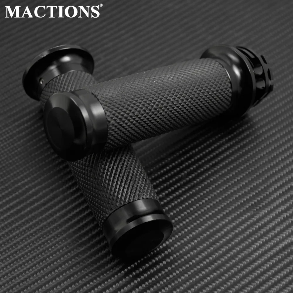 

Motorcycle Universal 1" Hand Grip Handle Bar Handlebar Black For Harley Touring Sportster 883 1200 XL XR VRSC Dyna Softail