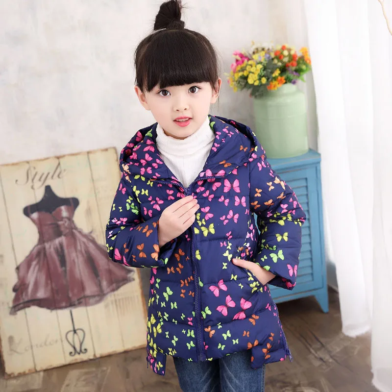 

2017 New Arrival Girls Jackets Warm Down Coats for Baby Girls Outerwears Children's Jackets Autumn Winter Outdoor Windbreaker