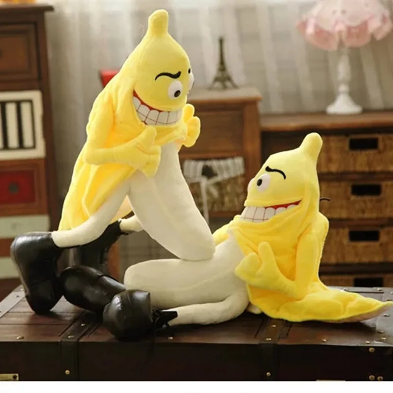 New Evil Banana Man Funny Novelty Stuffed Plush Toy Fruit Cute Soft