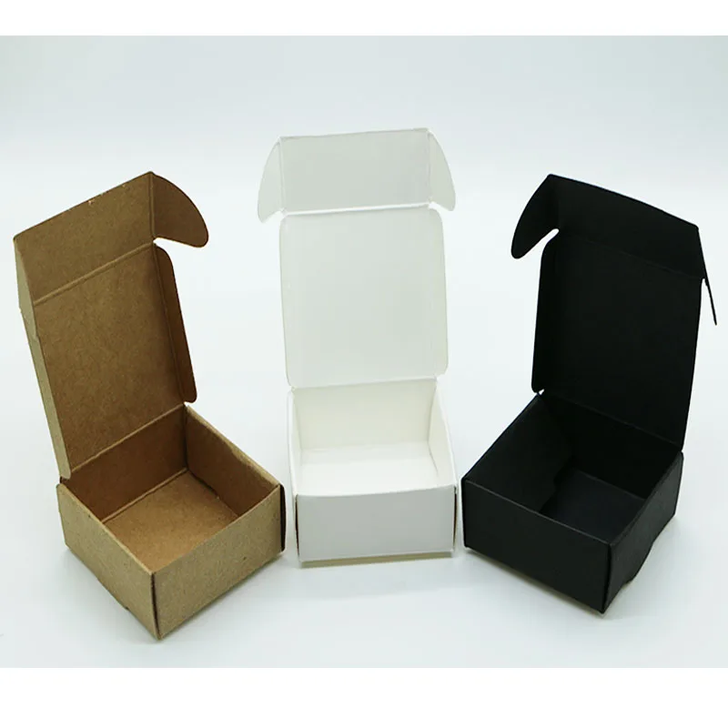 

5 pcs/lot Small Kraft Paper Box of Cardboard, Handmade Box, Candy Box for Wedding, Storage Box for Store