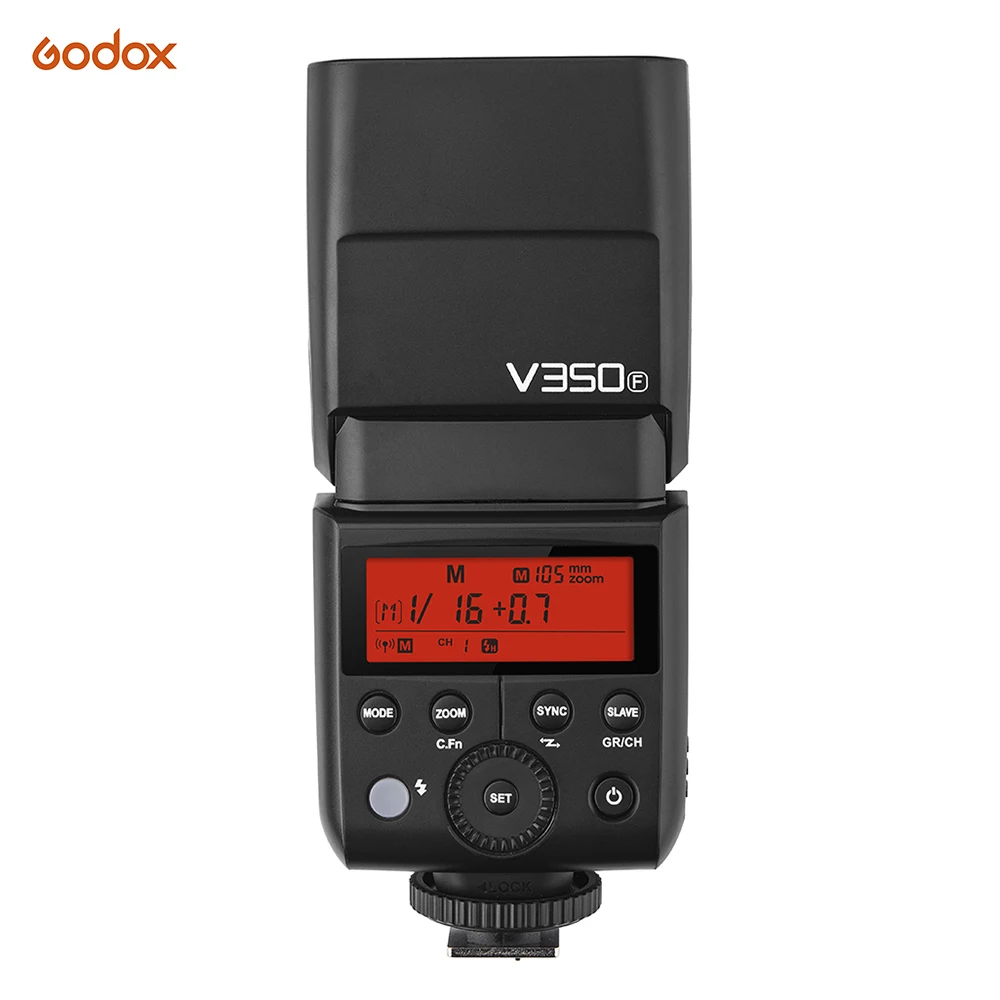 Godox V350F TTL 1/8000s HSS 2 4G Беспроводная вспышка Speedlite Master Slave с передатчиком Xpro F для