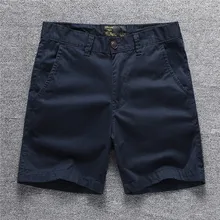 Классические мужские летние повседневные шорты из хлопка, простые повседневные облегающие спортивные штаны чистого цвета