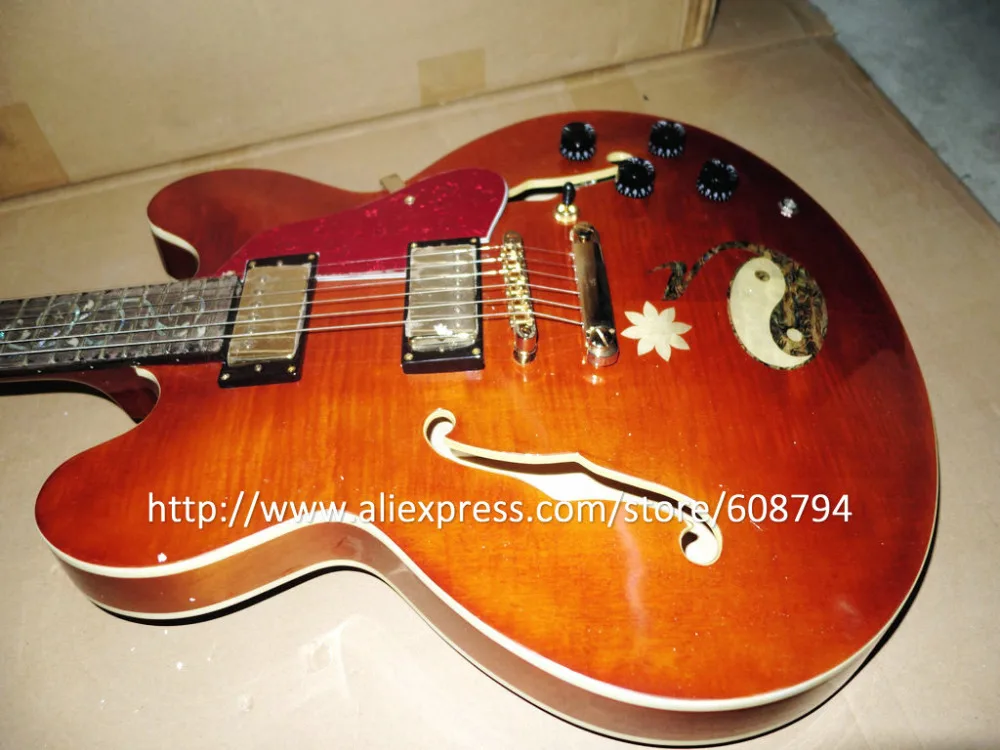 Stock Jazz Hollow Electric Guitar old guitars show Sell cheap Free