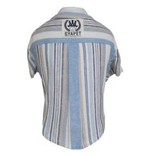 Рубашки для собак, новинка, весенне-летняя одежда для животных, Полосатое хлопковое льняное пальто, куртка, Повседневная футболка для домашних животных, одежда для собак