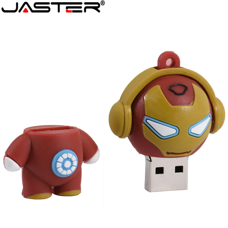 XPAY Новый мультяшный супергерой USB флэш накопитель 4 ГБ 8 16 32 64 Железный человек