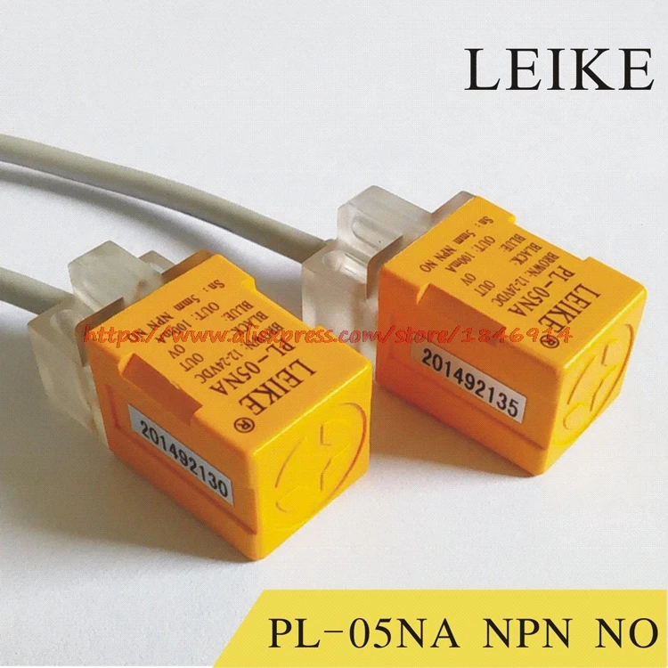 

Free shipping PL-05NA square induction DC 24V three line NPN normally open close to switch metal sensor