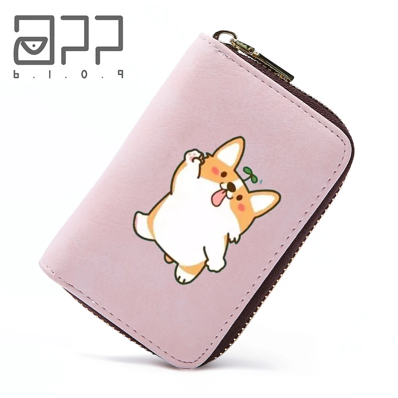 

APP BLOG Brand Dog Zipper Card Holder Bag Case Wallet Woman Purses Bags 2018 Kawaii Cute Animal Bolsa Feminina Kid Girl Boy