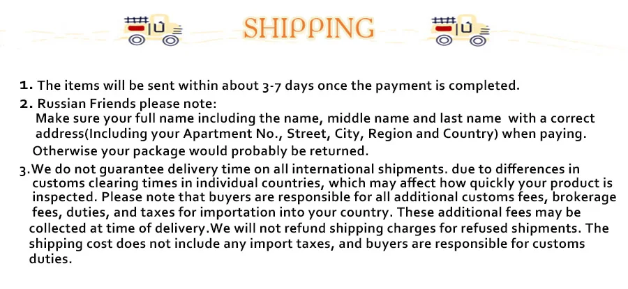 shipping