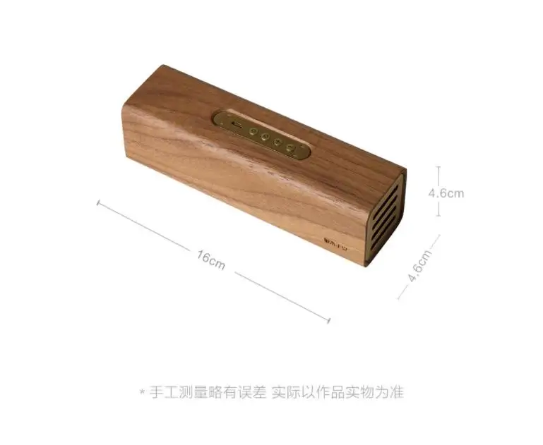Xiaomi Youpin медь Woodism Bluetooth динамик черный орех древесины двухканальный дизайн умный дом