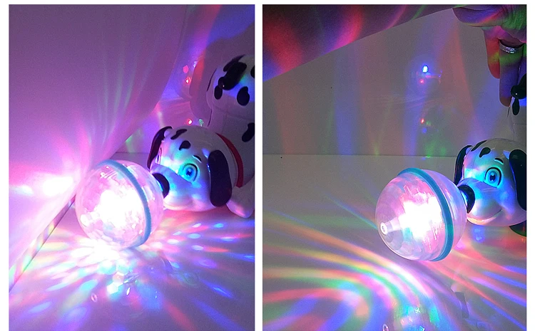 Электрические интерактивные детские игрушки Младенческая игрушечная электронная собака с музыкой и 3d светом обучающие игрушки для рождественские подарки для детей
