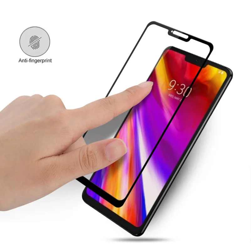 Полное покрытие Защитное стекло для LG G6 5 7 дюйма защитный чехол G7 G8 thinQ закаленное