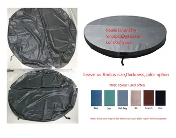 

Diameter 2100mm 10cm thickness Round hot tub cover leather can do any other size