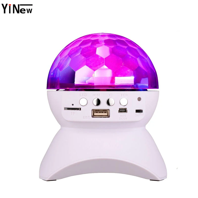 

Mini Wireless Bluetooth Speaker Car LED Stage Light Lamp Portable Sound Box Support TF Card AUX USB Speakers for Xiaomi Iphone
