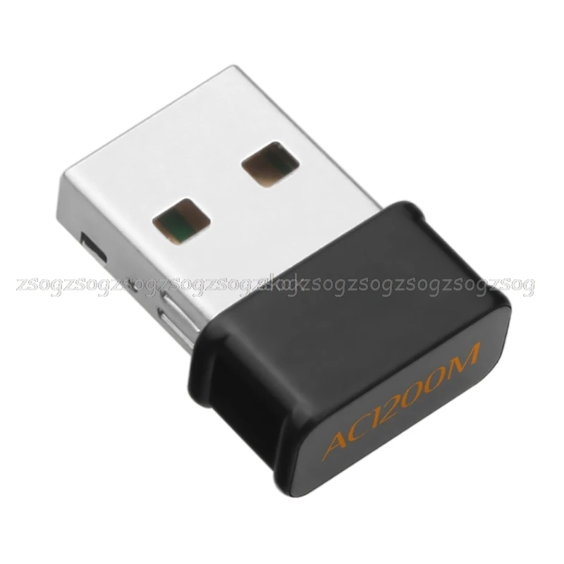

802.11ac 1200Mbps Dual Band 2.4G 5G Wireless Nano USB wifi Adapter For desktop JUN09 dropship