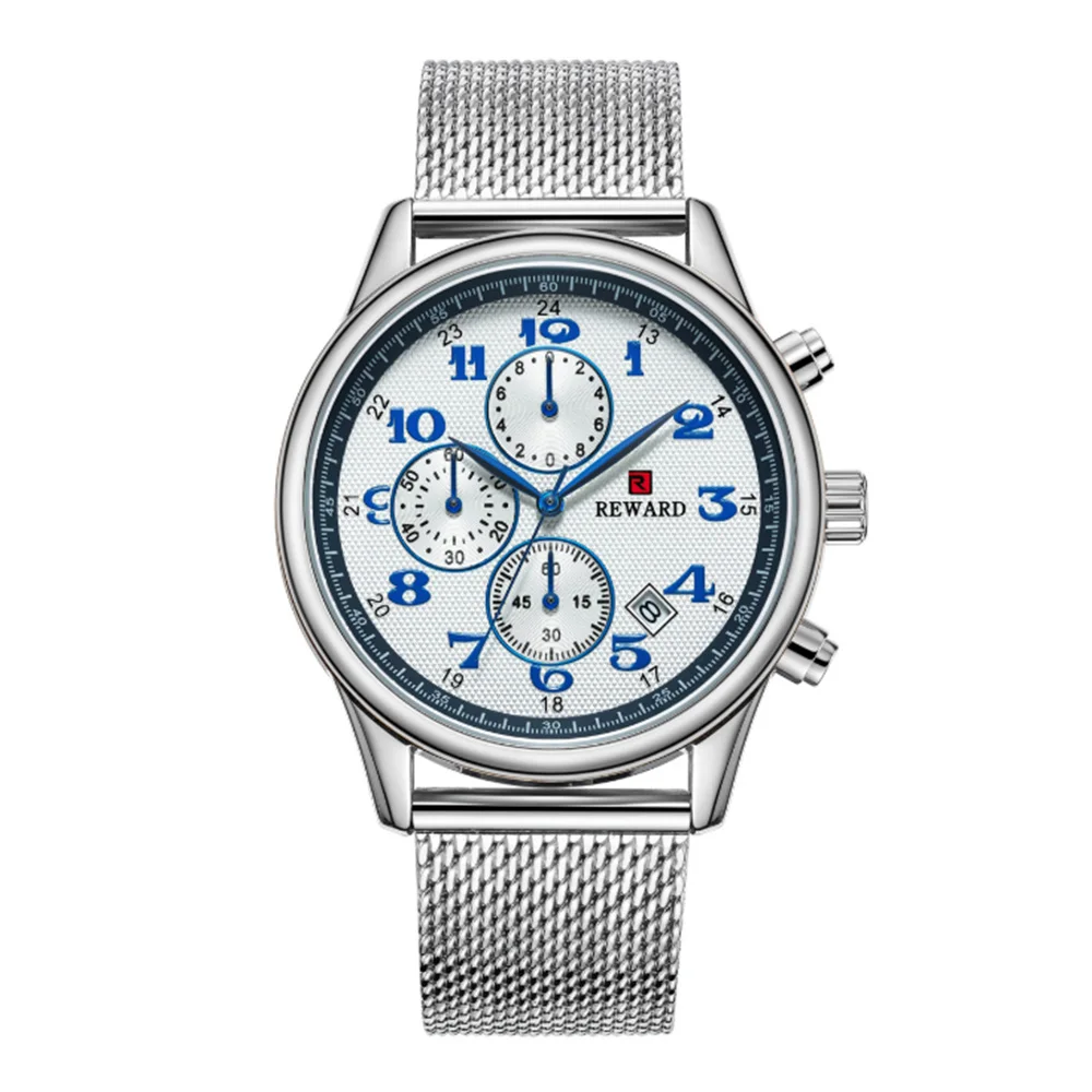 

Fashion Mesh belt Mens Analog Quarts Watche Men Wrist Watch 2019 Mens Watches Back customizable name#SS50