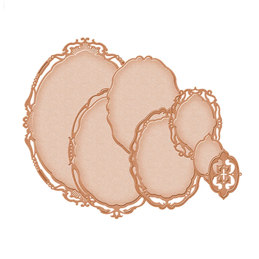 

7 Pcs Oval Metal Cutting Dies Stencils Kit Scrapbook Embossing Craft Photo Frame HFing