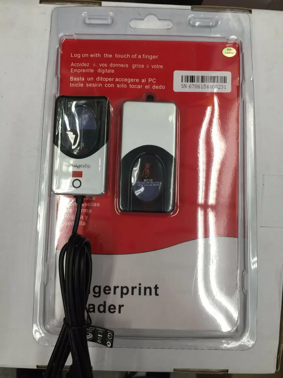 

Fingerprint reader URU4500 fingerprint device with CS BS SDK