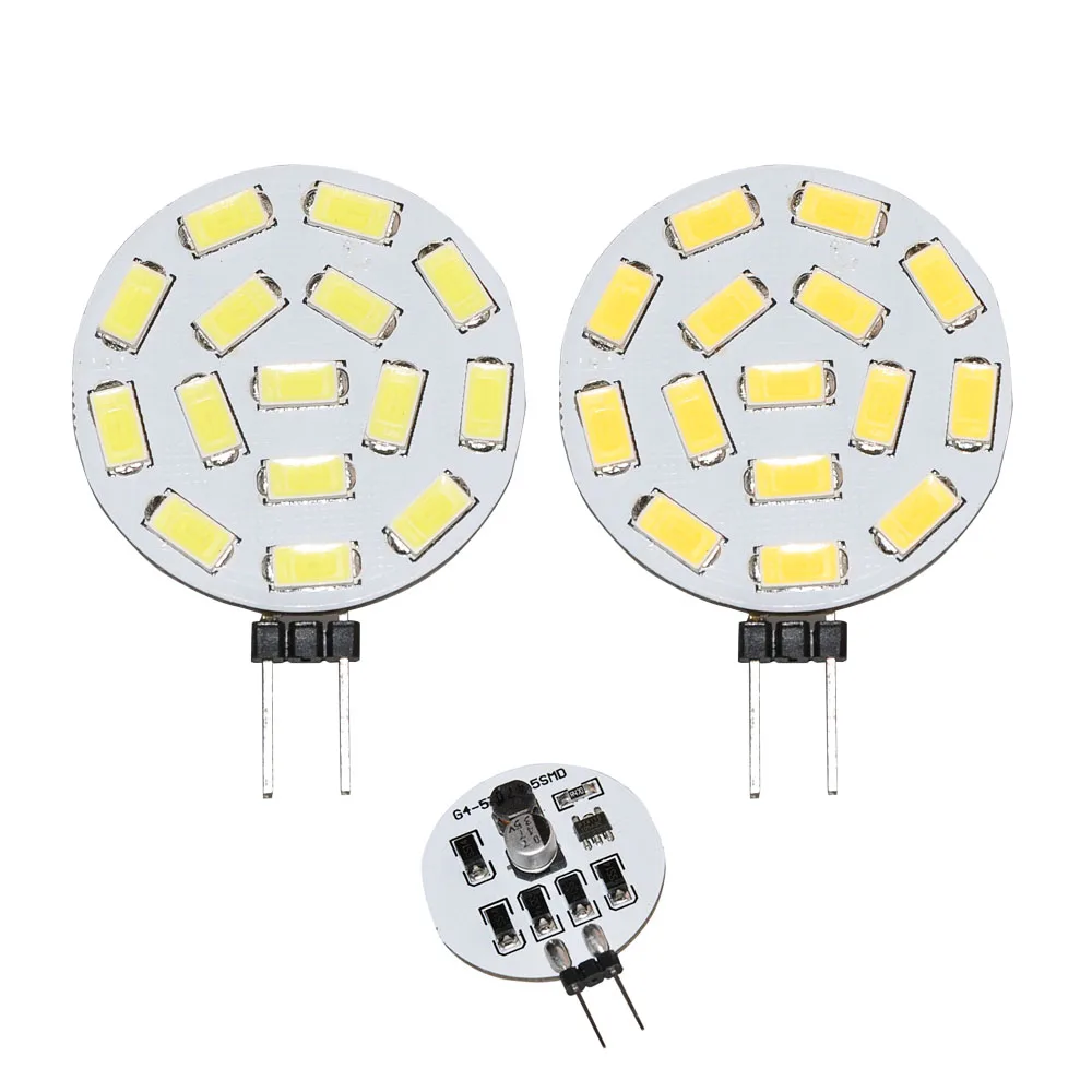 JYL 1 шт. G4 лампа для чтения RV 6 9 12 15 SMD 5630 Светодиодная белая 7 Вт 0 2 теплая 10 30 в AC